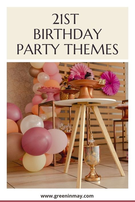 Celebrate your milestone 21st birthday in style with these unique and creative party themes that will make your special day unforgettable. From a retro '80s bash to a sophisticated cocktail soirée, there's a theme for every personality and style. 21 Birthday Themes, 21st Birthday Party Food, 21st Birthday Parties, Creative Party Themes, 21st Birthday Party Themes, 21st Birthday Party Games, 21st Birthday Themes, Best Themes, 21st Birthday Party