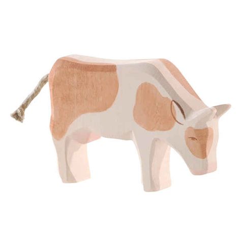 Cow Brown Eating (Ostheimer) $25.20 Toy Workshop, Wooden Wagon, Enchanted Fairies, Fairy Tale Characters, Waldorf Toys, Farm Animal, Woodworking Crafts, Fine Motor Skills, Soft Colors