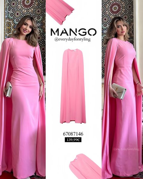 @everydayforstyling3 • Instagram photos and videos Pink Dresses Long, Wedding Guest Dress Pink, Pink Wedding Guest Dresses, Mink Dress, Elegant Silk Dresses, Bride Dress Simple, Pink Long Dress, Mango Dress, Maxi Outfits