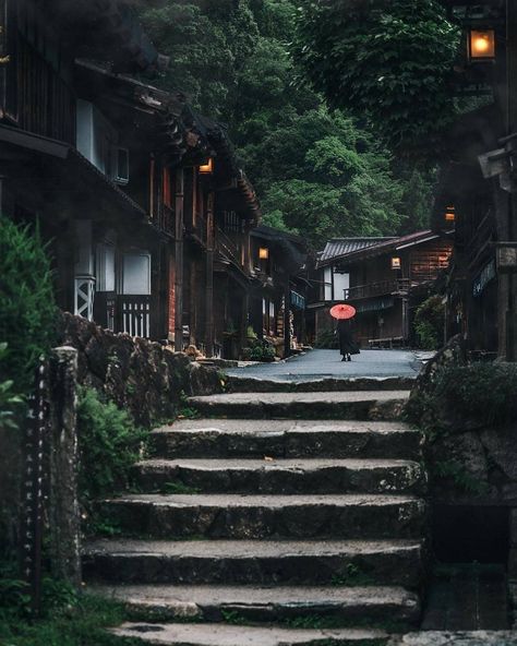 Japan Village, Japanese Village, Morning Rain, Japan Photography, Japan Aesthetic, Aesthetic Japan, Japanese Architecture, Visit Japan, Japanese Aesthetic