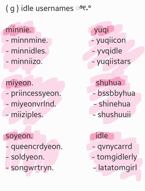 Twice Usernames Ideas Kpop, Nmixx Username Ideas, Cute Usernames Kpop, Mlbb Username Ideas, Twice Username Ideas Kpop, Gidle Username Ideas, Kpop Usernames Ideas Multistan, Itzy Username Ideas, Kpop Nicknames Ideas