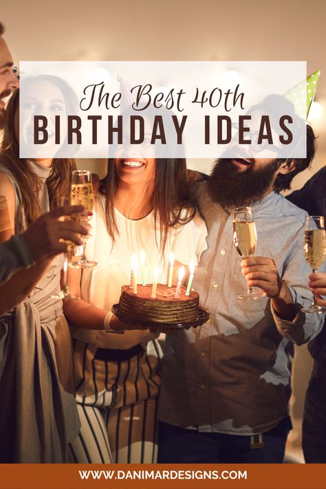 Cheers to the best 40th birthday party ideas and tips you can use at your upcoming bash. #40thbirthdayparty #surprise40thbirthday #40th #thebig4oh #40 #birthdayparty #birthday Happy Birthday 40th Woman, 40th Birthday Costume Party, Classic 40th Birthday Themes, 40th Ideas For Women Turning 40, 40th Celebration Ideas, Ideas For A 40th Birthday Party Men, 40tj Birthday Party Ideas, 40th Birthday Party Ideas For Women Winter, At Home 40th Birthday Ideas