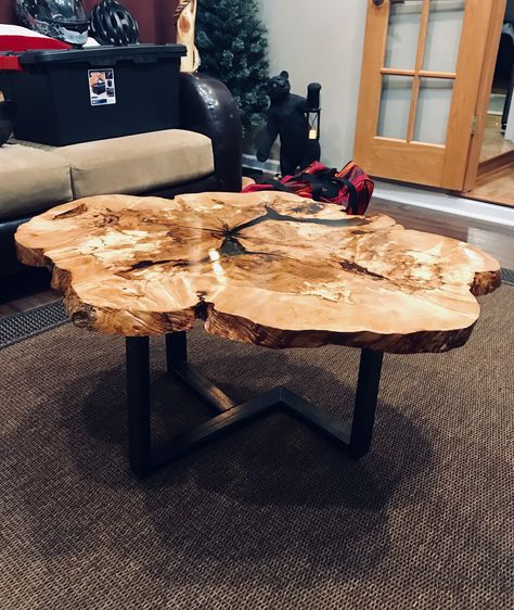 Burl Coffee Table, Live Edge Epoxy, Slab Coffee Table, Buckeye Burl, Wood Table Design, Wood Tables, Luxury Table, Burl Wood, Oval Table