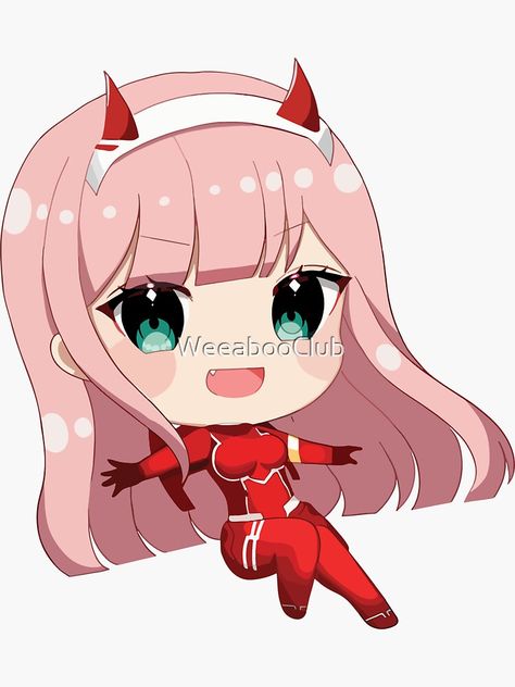 Zero Two, Darling In The Franxx, Trending Topics, Science Poster, Stranger Things Fanart, Sticker Design, Vinyl Sticker, Fan Art, Vinyl