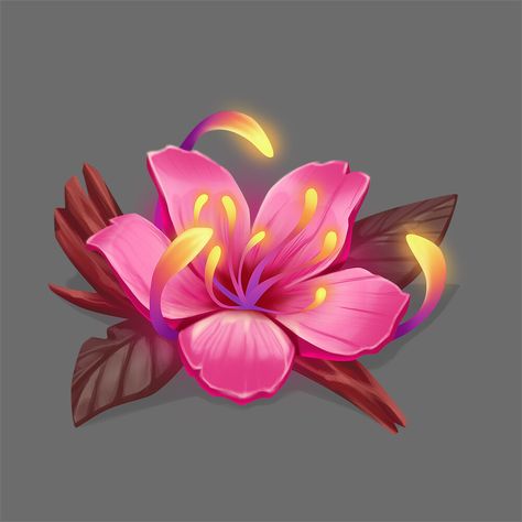 Magic Flower Drawing, Magical Flower Drawing, Magic Flowers Art, Magical Flowers Art, Magical Flowers Drawing, Plant Magic Art, Magic Flower Fantasy Art, Fantasy Plants Art, Magic Flower Art