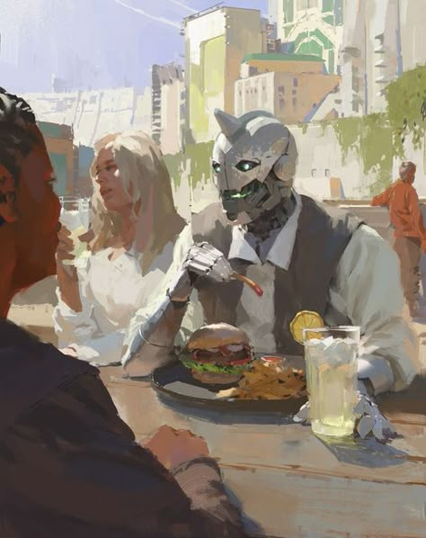 Exo Eating, Destiny 2 Concept Art, Robot People, Destiny Ii, Destiny Hunter, Destiny Bungie, Cayde 6, Destiny Game, Exo Art