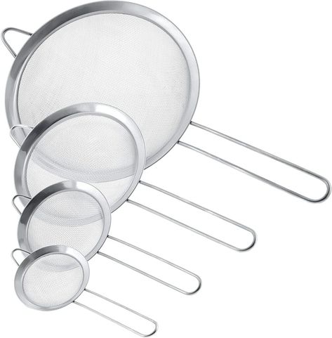 Framework Design, Kitchen Supply, Food Strainer, Fine Mesh Strainer, Ear Design, Mesh Strainer, Steel Rims, Securely Attached, Soy Milk