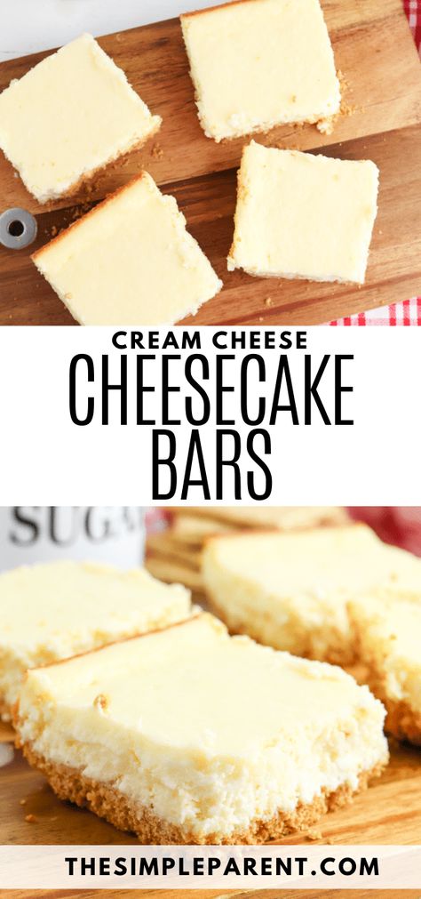 Cheesecake Sheet Cake, Sheet Cheesecake Recipes, Quick Cheesecake Desserts, Cheesecake Bars Christmas, Nonnas Recipes, Philadelphia Cheesecake Bars Recipes, 13x9 Cheesecake Recipes, No Bake Cheesecake Squares, Easy Cheesecake Squares