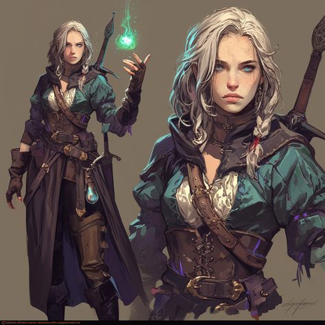 Monster Slayer Aesthetic, Aasimar Dnd, Mage Character, Pathfinder Rpg Characters, Medieval Woman, Female Elf, Female Character Concept, Animation Art Character Design, Dungeons And Dragons Characters