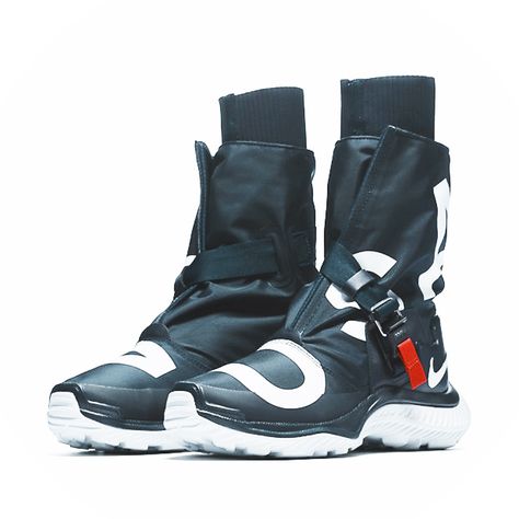 Hover Shoes Concept Art, Futuristic Shoes Concept, Futuristic Boots, Fashion Sketches Men, Nike Footwear, Techwear Streetwear, Knee High Platform Boots, Futuristic Shoes, Nike Boots