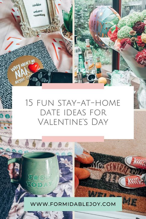 Stuck in quarantine this February? Here are 15 best stay-at-home date ideas to ensure you still have a romantic night in this Valentine's Day! #dating #lockdowndateideas #romance Romantic Valentine's Dinner At Home, In Home Valentines Day Date, Romantic Valentines At Home, Cute At Home Valentines Date Ideas, Valentines At Home Date Ideas, Valentines Dates At Home, Valentine’s Day Dates At Home, Valentine At Home Date, Valentine’s Day Night In