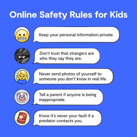 Bark on Instagram: “☀️As summer break approaches, it’s always a good idea to remind your kid of these key online safety tips! Want to know if your child…” Safety Rules For Kids, Internet Safety Tips, Holiday Homework, Rules For Kids, Behavior Supports, Safety Rules, Internet Safety, Online Safety, Teaching Aids