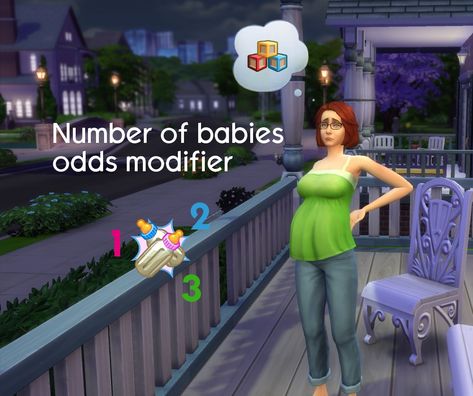 Mod The Sims - Number of babies odds modifier (solve twins/triplets patch bug!) Twins Mod Sims 4, Sims 4 Twin Mod, Sims 4 Twins Mod, Sims 4 Triplets, Sims 4 Twins, Sims 4 Mods Traits, Ts4 Mod, Sims 4 Mac, Los Sims 4 Mods