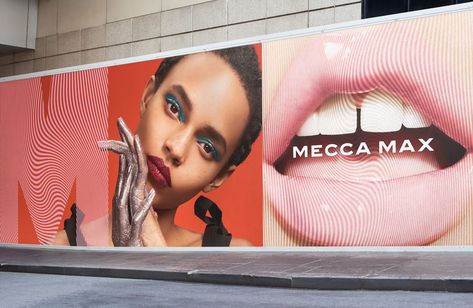 Beauty brand MECCA's Identity design and campaign | Studio Ongarato Mecca Beauty, Advertising Campaign Design, Hoarding Design, Design Campaign, Beauty Advertising, Identity Design Inspiration, Sports Design Inspiration, Billboard Design, Visual Identity Design