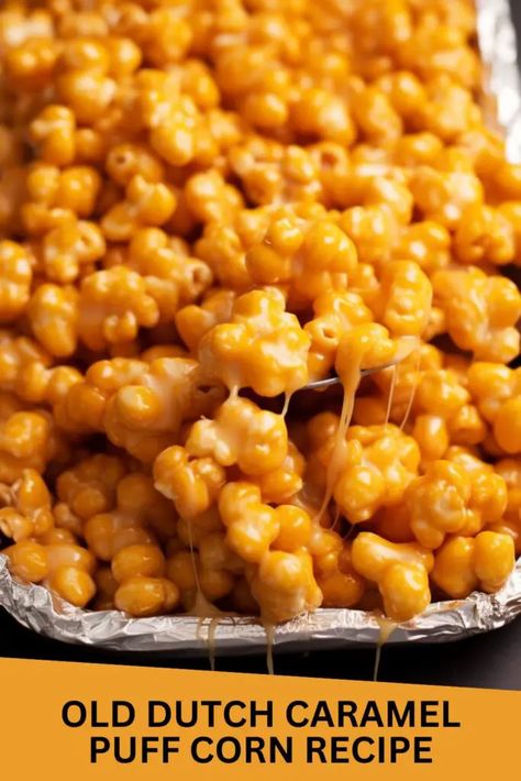 Puffed Carmel Popcorn, Soft Caramel Corn, Carmel Popcorn Puffs Recipe, Carmel Puff Corn Recipe, Puffed Corn Carmel Corn Popcorn Recipes, Puff Caramel Corn Recipe, Caramel Puffcorn Recipe, Corn Puff Caramel Corn, Puffcorn Caramel Corn