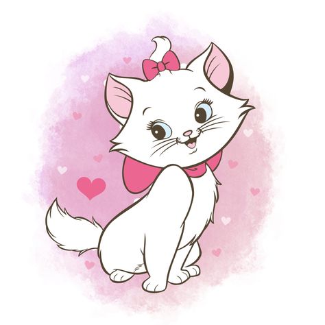 Aristocrats Marie, Marie The Cat, Aristocats Marie, Marie Cat, The Aristocats, Marie Aristocats, Simple Gift Wrapping, My Little Pony Drawing, Cat Character