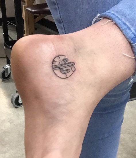 Cactus Couple Tattoo, Cactus Tattoo On Ankle, Lower Ankle Tattoo, Cactus Tattoo Ankle, Dainty Cactus Tattoo, Western Ankle Tattoo, Cactus Tattoo Minimalist, Cute Cactus Tattoo, Tattoo Designs Fine Line