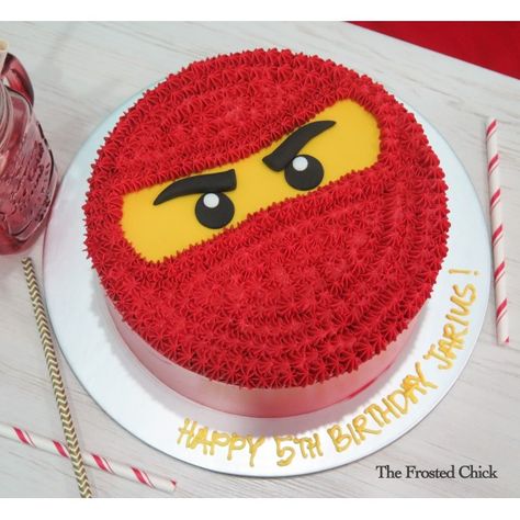 Ninja Birthday Cake, Cake Decorating For Kids, Ninja Cake, Lego Ninjago Party, Lego Ninjago Birthday, Ninjago Cakes, Ninjago Birthday Party, 7th Birthday Cakes, Ninja Birthday Parties