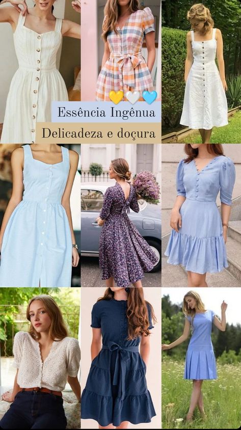 Kibbe Romantic With Ingenue Essence, Romantic Classic Ingenue Style, Classic Ingenue Style, Ingenue Essence Outfits, Romantic Ingenue Style, Ingenue Outfits, Ingenue Natural, Ingenue Essence, Color Analysis Summer