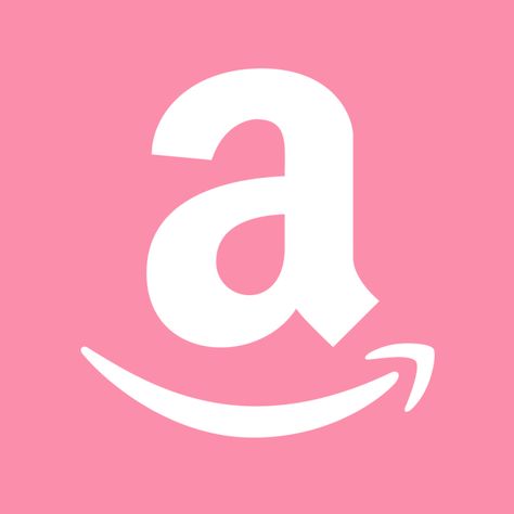 Aesthetic Amazon Icon, Pink Icons Amazon, App Organization Iphone Aesthetic Icons, Pink Amazon Icon, Pink Icons For Apps, Logos Aesthetic, Flamingo Pink App Icons, Aesthetic App Covers, Ipad Pics