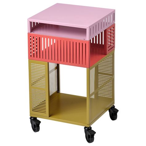 TESAMMANS storage unit on castors, multicolour, 42x72 cm - IKEA Filing Cabinet Storage, Ikea Home, Ikea Family, Up House, Storage Hacks, Shop Interior Design, Shop Interior, Dream House Decor, Interior Design Styles