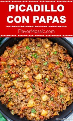 Picadillo Cubano Receta, Caldillo Beef Recipe Taco, Cuban Picadillo Authentic, Mexican Hamburger Recipes, Crockpot Picadillo, Picadillo Recipe Mexican Authentic, Mexican Picadillo Recipe Ground Beef, Picadillo Recipe Cuban, Authentic Mexican Picadillo