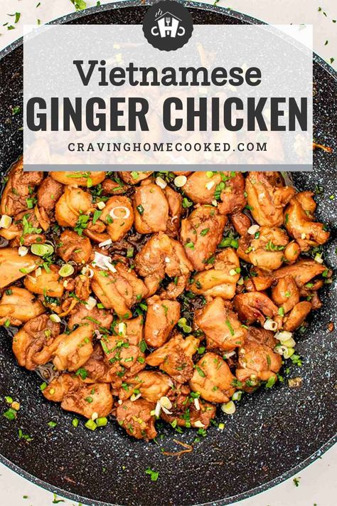 Whip up this Easy Vietnamese Ginger Chicken for a flavor-packed weeknight dinner! Fresh, simple, and utterly delicious. #VietnameseCuisine #GingerChicken Vietnamese Ginger Chicken, Vietnamese Chicken Recipes, Thai Ginger Chicken, Chicken Ginger, Easy Vietnamese Recipes, Ginger Chicken Recipes, Dinner Fresh, Vietnamese Chicken, Salad Recipes Healthy Easy