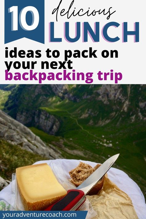 Backpacking Lunch Ideas No Cook, Hiking Food Lunches, Backpacking Meals No Cook, Hiking Meals No Cook, Backpack Lunch Ideas, Hiking Lunch Ideas Backpacking Food, Backpacking Lunch, Cold Soak Backpacking Meals, Hiking Lunch