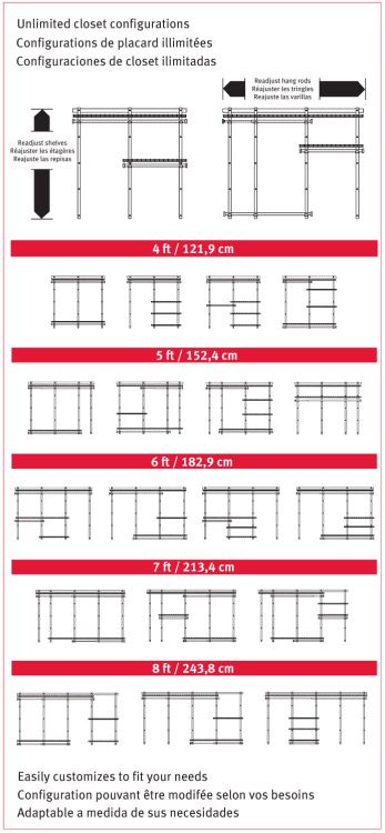 Rubbermaid Configurations Ideas Rubbermaid Closet Organizer, Rubbermaid Storage Shed, Rubbermaid Closet, Wire Closet Systems, Rubbermaid Storage, Wire Closet Shelving, Closet Kits, Closet Layout, Small Closets