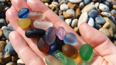 No matter what day of the year you choose to visit Seaham's beaches, you’re certain to spot at least one or two people hunting for the famous sea glass. Christmas Funnies, Seaham Beach, Large Glass Bottle, Travelling Ideas, Glass Beach, Sea Glass Beach, Sea Pottery, Find Color, Beach Combing