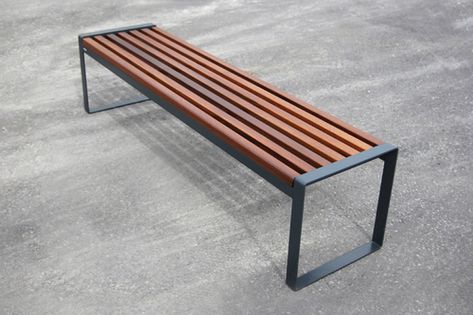 Metal And Wood Bench, Iron Furniture Design, Wood Bench Outdoor, Metal Outdoor Furniture, Steel Bench, Metal Furniture Design, Furniture Logo, Wall Shelves Design, Bench Designs