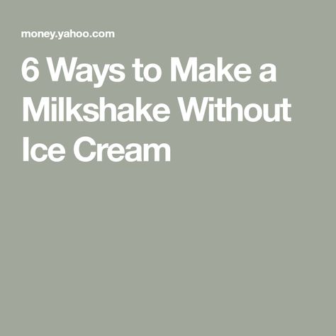 6 Ways to Make a Milkshake Without Ice Cream Easy Milkshake Recipe Without Ice Cream, Chocolate Milkshake Recipe No Ice Cream, Milkshake Recipe Without Ice Cream, Ice Cream Milkshake Recipe, Milkshake Without Ice Cream, Milkshake Ideas, Avocado Milkshake, Fruit Milkshake, Milkshake Recipe Easy