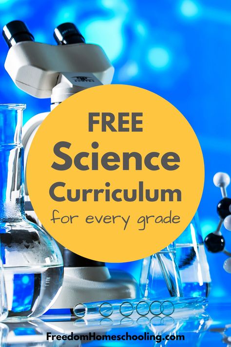 Free homeschool science curriculum for every grade. Middle School Homeschool Science, 1st Grade Science Curriculum, Science Websites For Grades 6-12, 3rd Grade Science Curriculum, Middle School Science Curriculum, Second Grade Science Curriculum, 2nd Grade Homeschool Science, First Grade Science Curriculum, Free Printable Science Worksheets