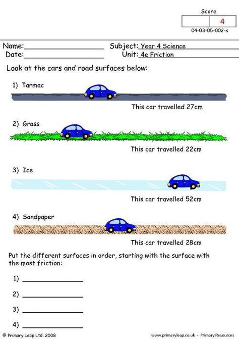 Friction Worksheet, Primary School Worksheets, Ks2 Science, Motion Activities, Educational Websites For Kids, States Of Matter Worksheet, Weekly Homework, Science Printables, Magnets Science