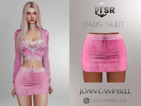 Sims 4 Paris, Barbie Sims, Skirt Sims 4, Paris Skirt, Low Waist Skirt, Sims 4 Tsr, Sims 4 Cas Mods, Free Sims 4, Sims 4 Body Mods