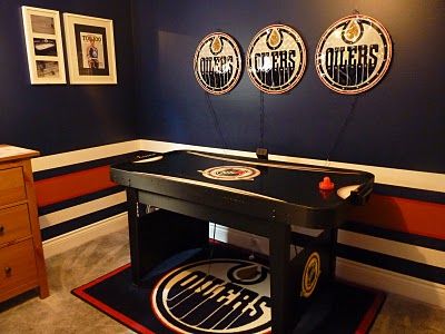 stripes in u of m colors for n's man cave Room Display Ideas, Basement Movie Room, Hockey Room, Family Room Inspiration, U Of M, Ultimate Man Cave, Man Cave Basement, Basement Family Room, Man Cave Home Bar