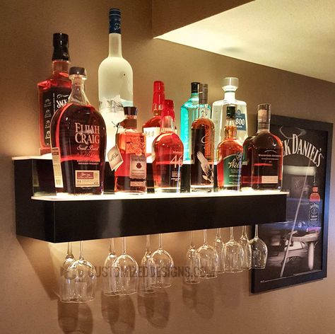 Liquor Shelves, Liquor Display, Liquor Shelf, Home Bar Areas, Home Bar Rooms, Bourbon Bar, Bar Shelves, Wine Shelves, Bar Displays