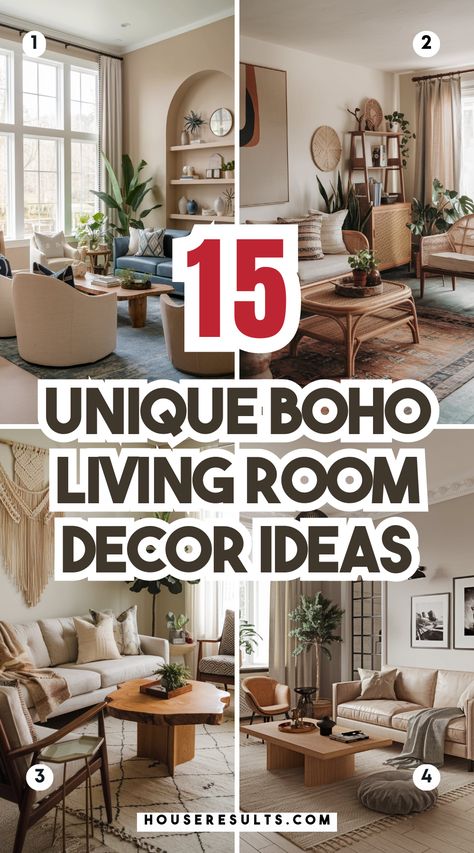 Explore the beauty of bohemian style with these unique living room decor ideas! 🌞🪴 Create a space filled with warmth and personality through thoughtful decor choices. Your dream living room is just a click away! Save this pin for later inspiration! 📌✨ Bohemian Interior Design Living Rooms, Boho Retro Living Room, Papasan Chair Living Room, Scandinavian Boho Living Room, Bohemian Interior Style, Vintage Boho Living Room, Small Boho Living Room, Blue Accents Living Room, Unique Living Room Decor