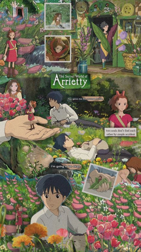 Arrietty Wallpaper, Arrietty Aesthetic, Arrietty Wallpaper Iphone, Secret Life Of Arrietty, Arriety Ghibli Aesthetic, Sho Arrietty Wallpaper, Arrietty Inspired Room, Arrietty Quotes, Arriety Ghibli Background