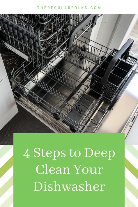 How I Deep Clean My Dishwasher - The Regular Folks Household Cleaning Tips, Dishwasher Smell, Dryer Cleaning, Dishwasher Filter, Cleaning Your Dishwasher, Dishwasher Cleaner, Now Is Good, Clean Life, Vinegar Cleaning