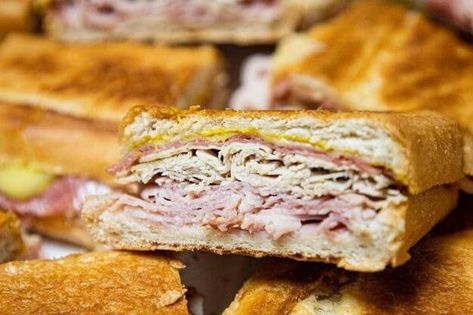 Columbia Restaurant Recipes, Spanish Sausage, Tasty Sandwiches, Columbia Restaurant, Cuban Sandwiches, Restaurants In Miami, Cuban Bread, Spanish Restaurant, Marinated Mushrooms