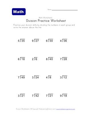 simple division worksheet 3 Simple Division, Division Problems, Division Practice, Maths Worksheets, Division Worksheets, Math Division, Pakistani Food, Math Worksheet, All Kids