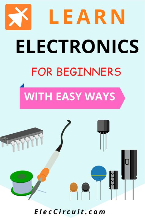 Learn Electronics, Basic Electronics, Electronics Diy, Led Projects Diy, Basic Electronics Learning, Electrical Engineering Projects Ideas, Electrical Basic Knowledge, Robotics For Beginners, Simple Electronic Circuits