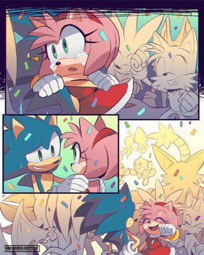 Ares on Twitter: "-"a universe where nobody wins"- (Comic 1/2) #SonicTheHedgehog https://t.co/Ze0obtCRkK" / Twitter Sonic And Amy Comics, Sonic Idw, Sonic Comic, Sonamy Comic, Princesas Disney Anime, Sonic Heroes, Sonic And Amy, Sonic Funny, Sonic 3