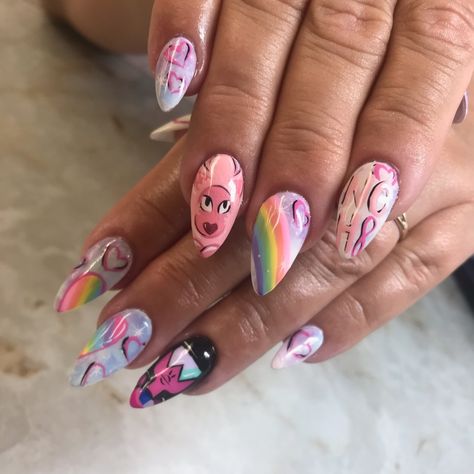 Steven Universe Nail Art, Steven Universe Nails, Universe Nails, Cartoon Cats, Steven Universe Characters, Nail Inspiration, Cute Art Styles, Best Acrylic Nails, Art Styles