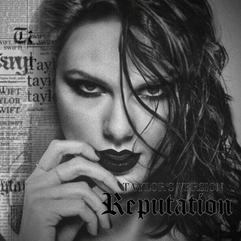 Just a concept album cover for my fellow swifties who cannot wait for the release of Reputation TV Reputation Tv Concept, Reputation Newspaper, Concept Album Cover, Reputation Tv, Rep Tv, Rep Era, Swift Party, Tv Covers, Taylor Swift Party