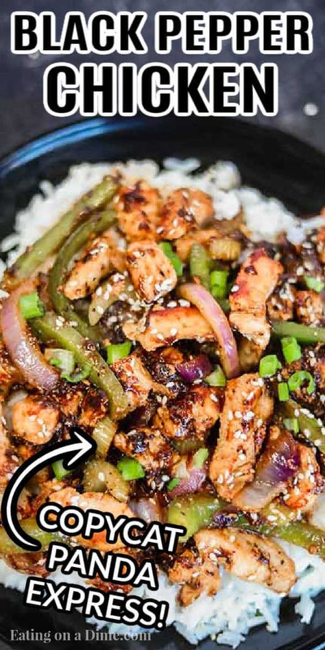 Best Black Pepper Chicken, Chinese Buffet Recipes, Black Pepper Chicken Chinese, Pepper Chicken Chinese, Panda Express Black Pepper Chicken, Easy Black Pepper Chicken, Black Pepper Chicken Recipe, Copycat Panda Express, Zach Choi