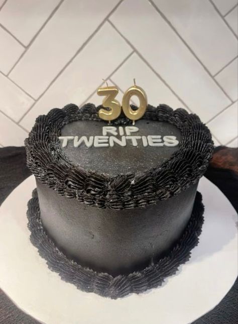 Red Velvet 30th Birthday Cake, 30th Cake For Men, Men 30th Birthday Cake, Rip 20s Birthday Party Cake, Rip Twenties Birthday Decorations, Rip 30th Birthday Cake, Dirty Thirty Cake For Men, 30 Birthday Ideas For Men Cake, 30th Bday Cake For Men