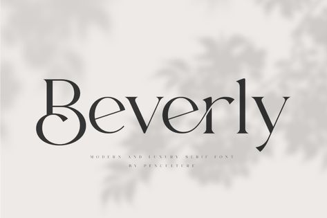 Beverly is a modern and luxury serif font. Beverly comes with elegant stylistic alternates and ligatures that are perfect for any purpose like branding, logo design, poster, magazine, and many more. This font also has a natural and elegant shape, so you can easily customize it to your needs. Preview & design using Beverly font […] The post Beverly Font appeared first on <a rel="nofollow" href="https://freefo... Hand Drawn Typeface, Police Logo, Modern Sans Serif Fonts, Luxury Font, Modern Serif Fonts, Modern Sans Serif, Best Free Fonts, Font Inspiration, Brand Fonts