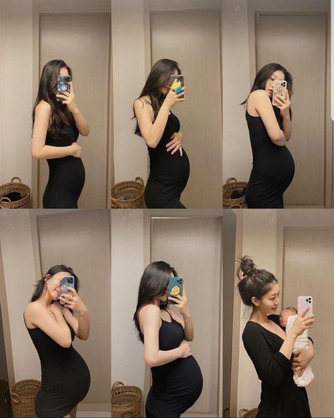 40 Weeks Pregnant, Pregnant With A Girl, Kore Ulzzang, Pregnancy Belly Photos, Belly Photos, Ulzzang Kids, Cute Asian Babies, Asian Babies